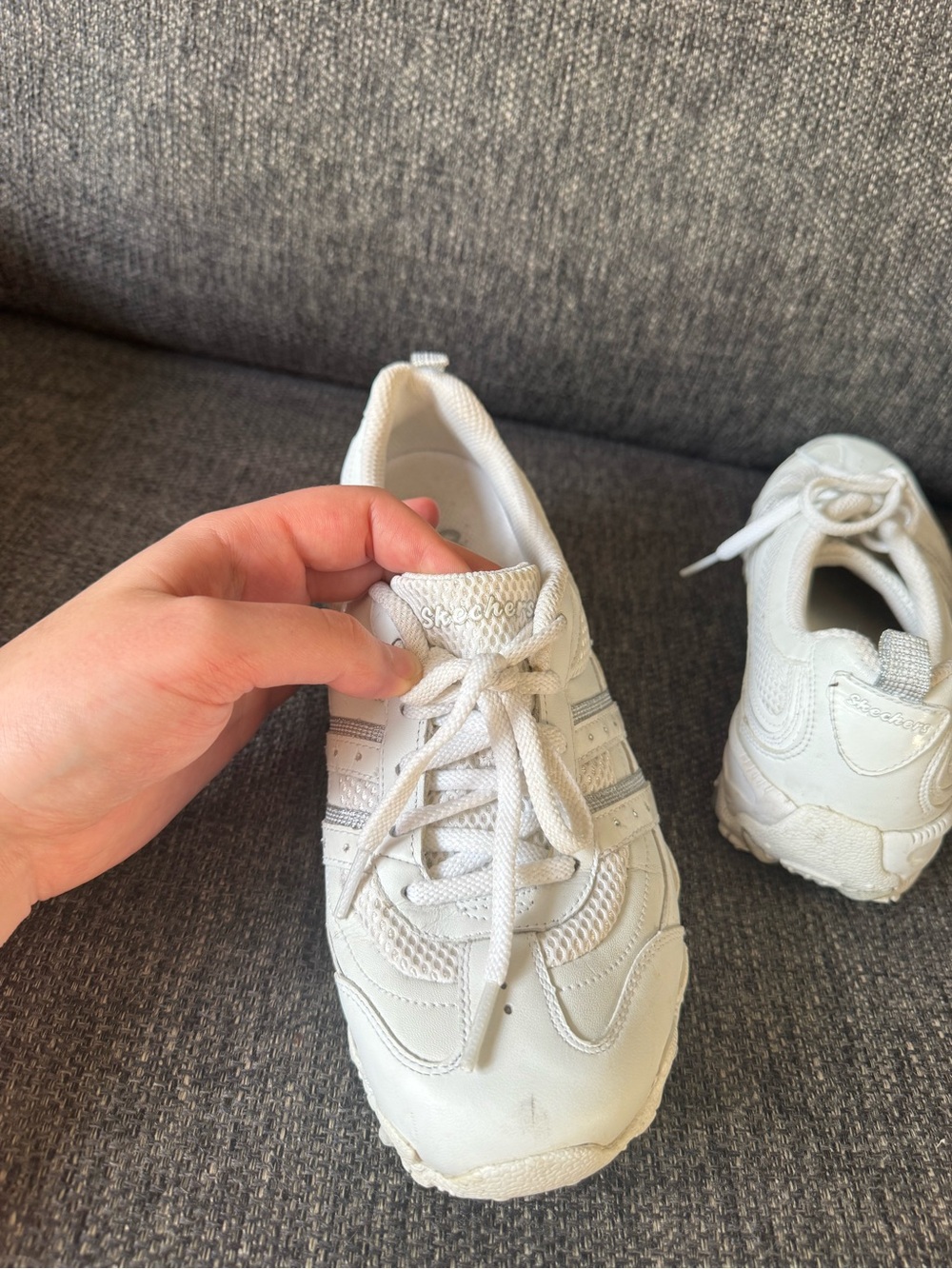 Y2K Skechers Compulsions-Glide Sneakers With Silver Accents - Picture 5 of 6